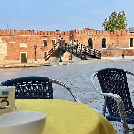 With View In Venice, Arsenale.